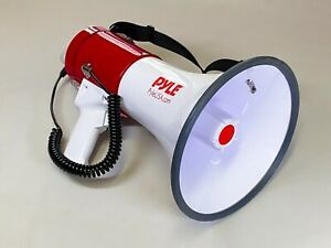 Pyle Megaphone Speaker PA Bullhorn - with Built-in Siren 50 Watts PMP58U