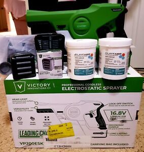 NEW Victory VP200ESK Electrostatic Handheld Sprayer 2 Batteries 2 Disinfect