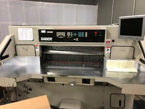 Saber 45&#034; S115 Guillotine Paper Cutter with Monitor - (Not Operational)