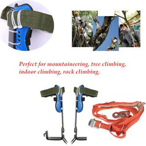 Adjustable Tree Climbing Spike Spurs, Safety Belt Straps Rope, Lanyard Anti-rust