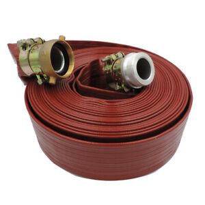 HYDROMAXX RLF200100WC 2&#034;x100Ft High Pressure Red Lay Flat Discharge Hose with