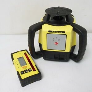 Leica Rugby 610 Rotary Laser Level w/ Rod Eye 140 w/ Alkaline Battery Pack