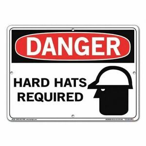VESTIL SI-D-15-C-PS-040 Sign,Danger,14.5x10.5&#034;,Polystyrene,.040