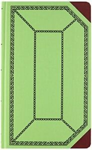 Boorum &amp; Pease 6718300R Record/Account Book Record Rule Green/Red 300 Pages 1...