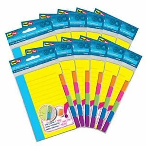Redi-Tag Divider Sticky Notes Tabbed Self-Stick Lined Note Pad 60 Ruled Notes...