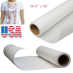 Roll Transparent Printable Heat Transfer Vinyl Light for Color T-shirt 19.6&#034;x98
