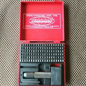 Automator Interchangeable Steel Type Fount Set, Complete with Hand Holder...
