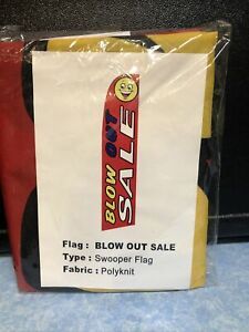 BLOW OUT SALE 12ft Feather Banner Swooper Flag - FLAG ONLY  30” Width