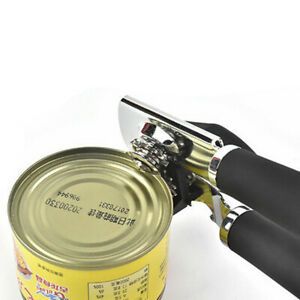 Kitchen Tin Can Opener Stainless Steel Heavy Duty Blades Strong Ergonomic Tool #
