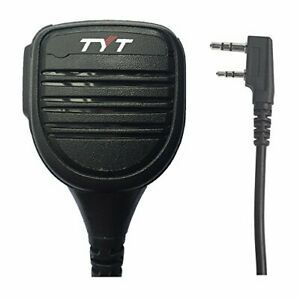 TYT Platinum Series Rainproof Heavy Duty Shoulder Remote Speaker Mic Black