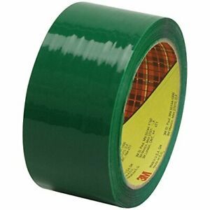 3M 373 Carton Sealing Tape 2.5 Mil 2&#034; x 55 yds Green 6/Case 3M Stock# 7000123636