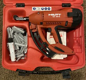 Hilti GX 100-E Gas Powered With Hard Shell Carrying Case W/ Accessories