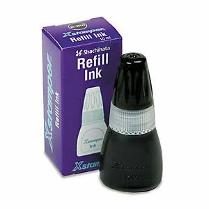 Xstamper Refill Ink for Xstamper Stamps, 10ml-Bottle, Black 22112 22112  - 1