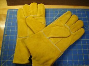 Black Stallion Chamois 115 Split Cowhide Stick Welding Gloves Large