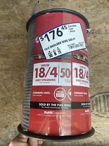 Southwire Security Cable 500 ft. 18/4 Gray Stranded CU CL3R Shielded