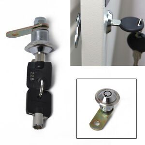 5/8&#034; Tubular Cam Lock Cylinder Fit Cabinet Tool Box 180 Degree Turn Replacement