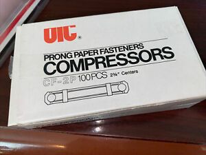 Officemate Prong Paper Fastener, Compressors. 3 1/2 inch Base, Box of 100