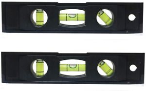 2pcs 6 inch Torpedo Level Magnetic Box Level with 180 90 45 Degree Bubble Level
