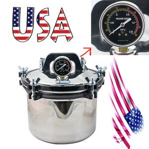8L Professional Autoclave Sterilizer Medical Dental Steam Pressure Sterilization