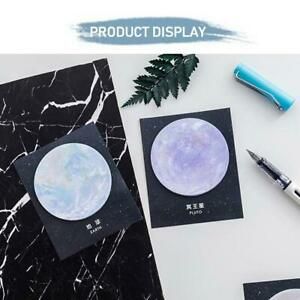 Kawaii Space Planet Note Pad Memo Pad Office Kids Gift Note Sticky M7F9