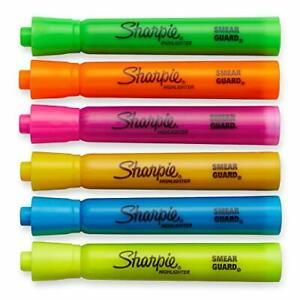 Sharpie Accent Tank-Style Highlighters, 6 Colored Highlighters (25076)