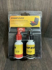 Stamp-Ever Traditional Felt Stamp Pads, Red, Black, 1 Each (Quantity)