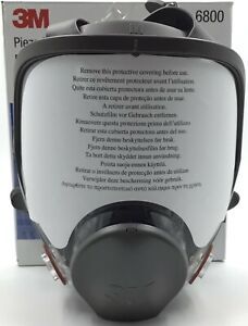 3M Full Facepiece Reusable Respirator 6800 Medium for Airborne Contaminates READ