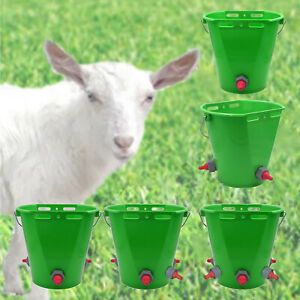 8L Farm Sheep Milk Bucket Milk Feed with Scales for Cattle Cow Pig Lambs