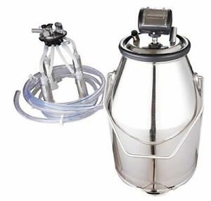 Durable 25L 304 Stainless Steel Portable Bucket for Cow Milking Machine with ...