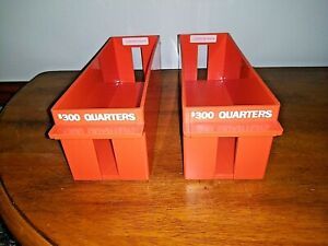Major Metalfab Extra-Capacity Rolled Coin Storage Tray ~ $300 Quarter ~ Lot of 2