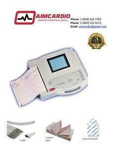 GE MAC 1200 Portable Interpretive Resting ECG EKG Machine 12 Lead|Warranty