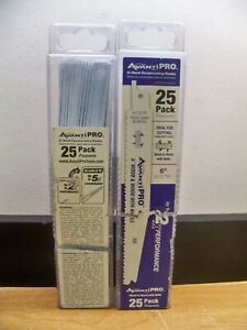 50 NEW AVANTIPRO 6&#034; 6/12 TPI Reciprocating Saw Blades WOOD W/NAILS PRIORITY S&amp;H