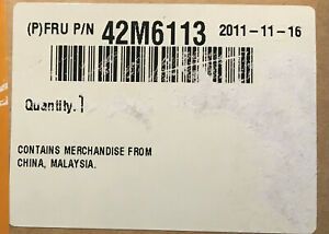 Open Box, IBM, 42M6113, IBM 4800 Model 7x2 POS CPU Reversing Fan and Duct Kit