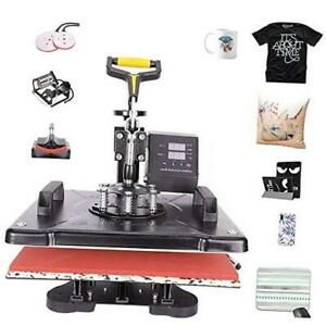 110V Heat Press 360 Degree Swivel Heat Press Machine Multifunction