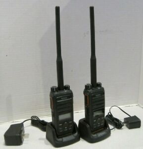 Lot of 2 Hytera PD562 136-174 Mhz VHF 16ch 5W Digital Two Way Radio w/battery