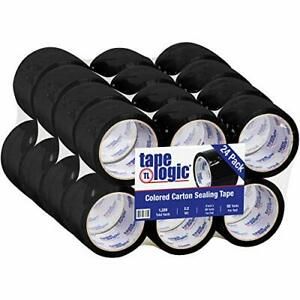 Aviditi Tape Logic 3 Inch x 55 Yard 2.2 Mil Black Heavy Duty Colored Packing ...