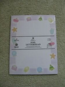 Holiday Foil Letterhead ~ 40 Count ~ New in Package