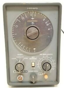 Vintage EICO Model 955 In or out of Circuit Capacitor Tester Magic Eye
