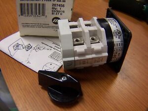NEW MILLER ELECTRIC 207456 ROTARY SWITCH 2 POSITION 1 POLE 40 AMP
