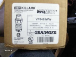 KILLARK VP6485 60AMP GROUND STYLE PLUG 3-WIRE 4-POLE