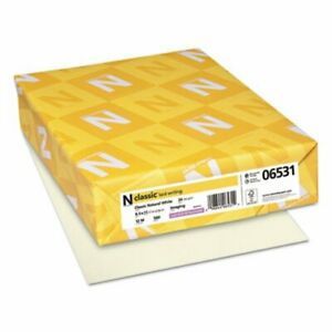 Classic Laid Stationery Writing Paper, Natural White, 500/Rm (NEE06531)