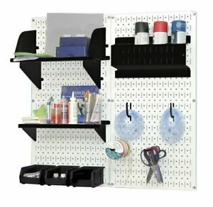 Wall Control Pegboard Hobby Craft Garage Pegboard Organizer Storage Kit with ...