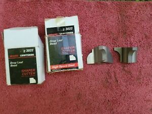 Sears Craftsman 9-3017 and 9-3022 Drop Leaf Bead &amp; Cove Shaper Cutter 1/2&#034;