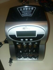 Electric Coin Sorter Counter Machine 2 Row Digital Total Display Royal Sovereign