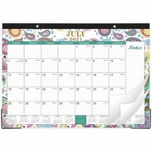 2021-2022 Desk Calendar - Monthly Desk Calendar July 2021 - December 2022, 17...