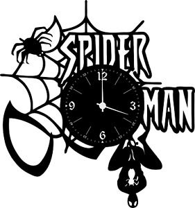 CDR,DFX Files For CNC Laser  Plasma Router-TO MAKE A Wall CLOCK-SPIDERMAN 105