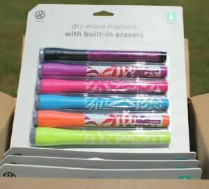 Wholesale Price on 8 Packs of 6 U Brands dry erase markers With Built In Erasers