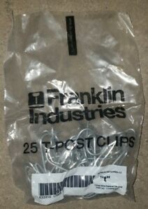 FRANKLIN INDUSTRIES T-POST CLIPS -  875 CLIPS; 35 bags of 25 Each