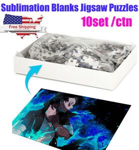 US Stock 10set A4 Sublimation Blanks Jigsaw Puzzles 120 Pieces 210mmx297mm