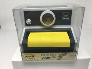 Post-It Pop Up Note Dispenser Polaroid Camera  3&#034; x 3&#034;  New in sealed box!